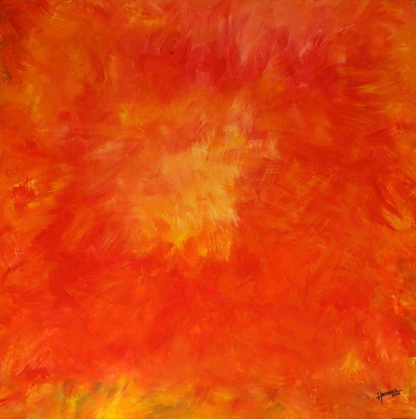 „Inferno“ Acryl auf Leinwand 100x100