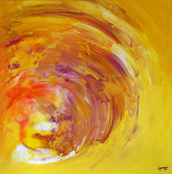 „Sonnensturm 1“ Acryl auf Leinwand 80x80