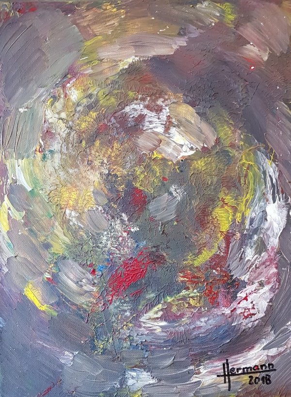 "Die Erde" - Acryl auf Leinwand-40x30