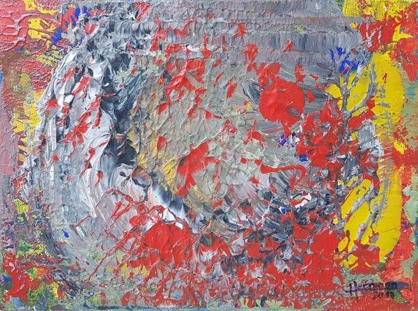 "Farbexplosion" - Acryl auf Leinwand 40x30